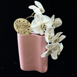 BUTTONED UP WITH LOVE - PINK