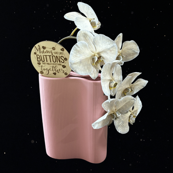 BUTTONED UP WITH LOVE - PINK