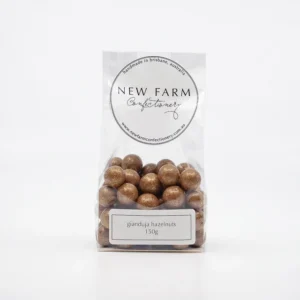 MILK CHOC COATED GIANDUJA HAZELNUTS 150G