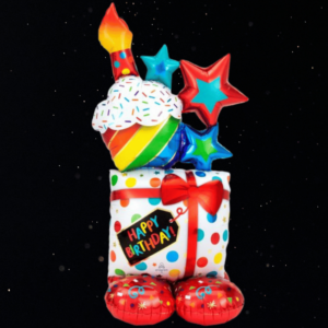 HAPPY BIRTHDAY STACKED AIRLOONZ BALLOON