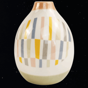 MALDON STRIPE CERAMIC VASE