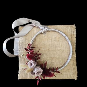 Burgundy Bloom Hoop