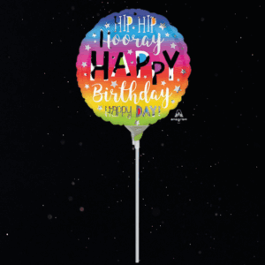 HIP HIP HOORAY HAPPY BIRTHDAY BALLOON