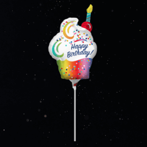 HAPPY BIRTHDAY CUPCAKE BALLOON