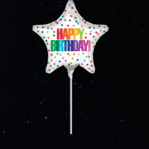 HAPPY BIRTHDAY STAR SHAPED BALLOON