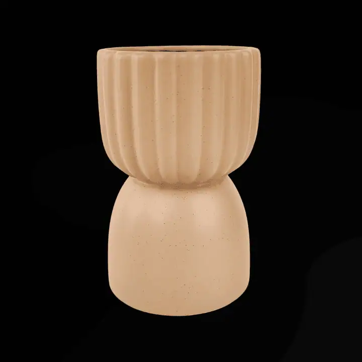 BEIGE LEILANI TALL PLANTER