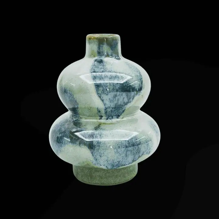 GREEN BRONTE BUD VASE