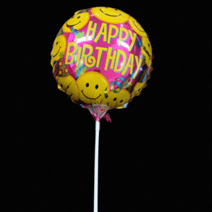 HAPPY BIRTHDAY SMILEY FACE BALLOON