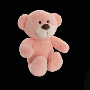 MR SNUGGLES PLUSH TEDDY - PASTEL PEACH