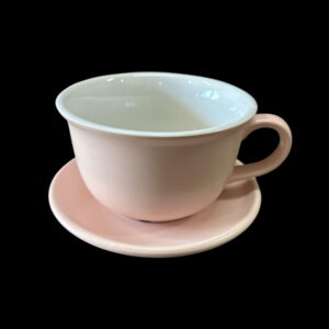 Ceramic Coffee Cup Pot & Plate